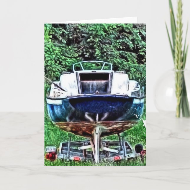 Den gamla båten kort (Framsida)