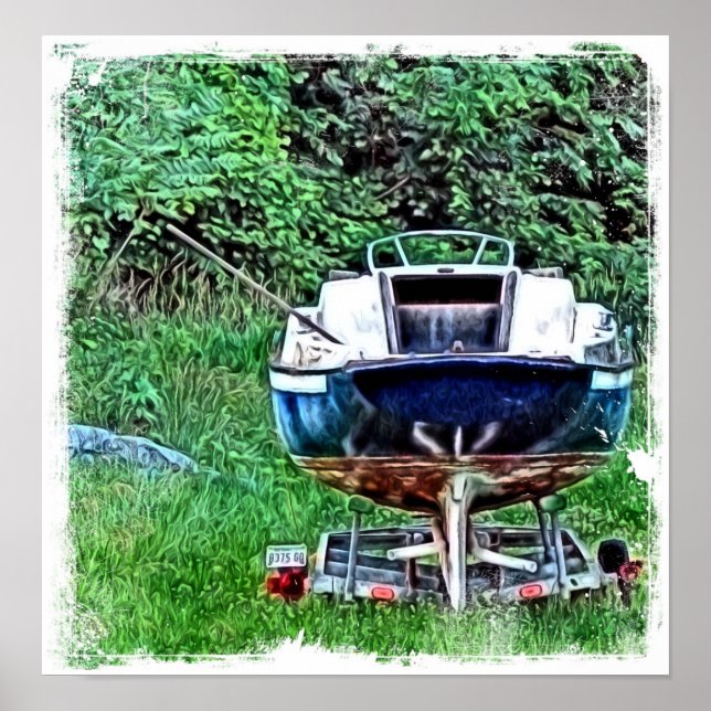 Den gamla båten poster (Framsidan)