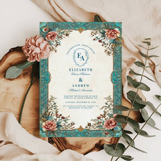 Den gamla botaniska elegance Bröllop Inbjudningar (Skapare uppladdad)