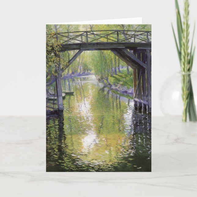 Den gamla bron (av Guy Ro) Kort (Framsida)