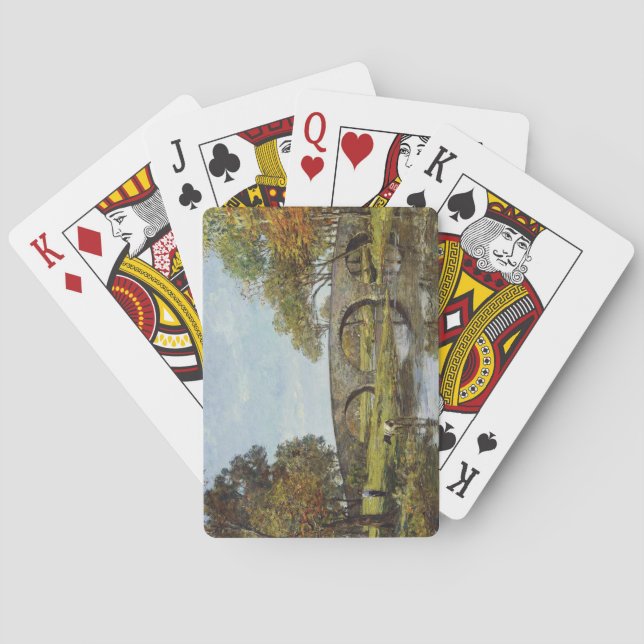 Den gamla bron (av Theodore Robinson) Casinokort (Baksidan)