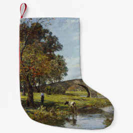 Den gamla bron (av Theodore Robinson) Liten Julstrumpa