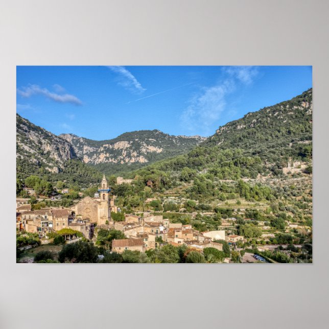 Den gamla byn Valldemossa - Mallorca, Spanien Poster (Framsidan)