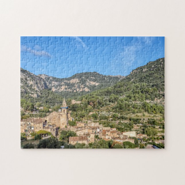Den gamla byn Valldemossa - Mallorca, Spanien Pussel (Horisontell)