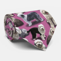 Den gamla engelska Sheepdog OES Tie