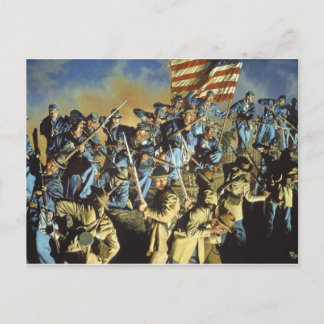 Den gamla Flagga rörde aldrig marken Vykort