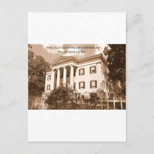 Den gamla guvernörens mansion, Milledgeville, Geor Vykort