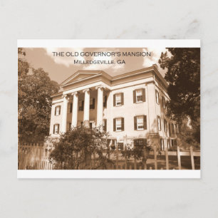 Den gamla guvernörens mansion, Milledgeville, Geor Vykort