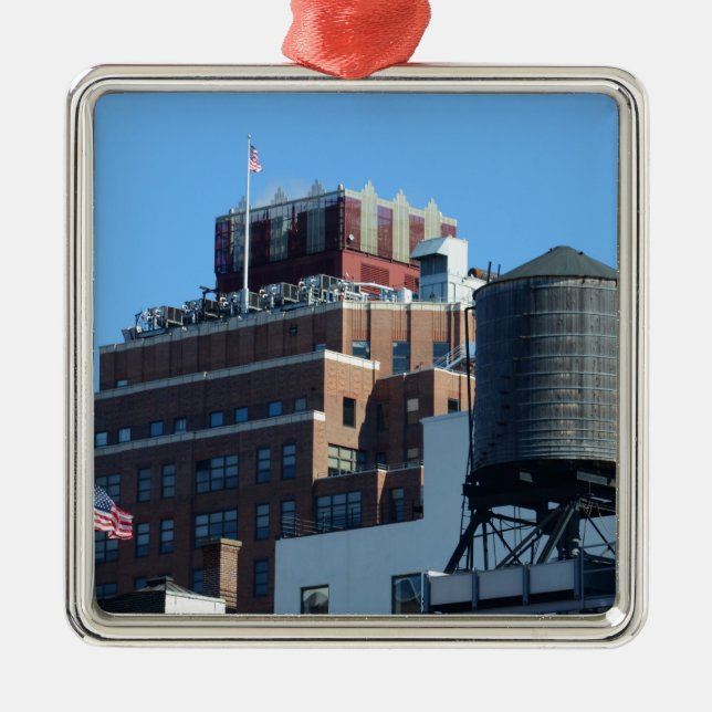 Den gamla hamnmyndigheten Bygger Julgransprydnad Metall (Framsidan)