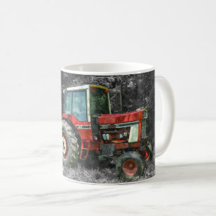 Den gamla Internationell-traktorn Painterly Coffe Kaffemugg