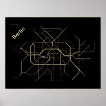 Den gamla karta i Berlin-Tunnelbanan