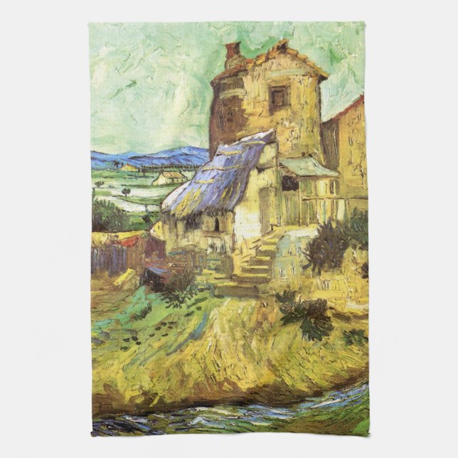 Den gamla kvarnen av Vincent van Gogh Kökshandduk (Vertikal)