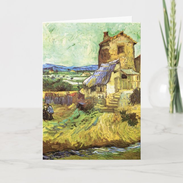 Den gamla kvarnen av Vincent van Gogh Kort (Framsida)
