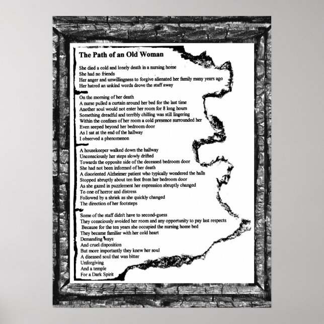 Den gamla kvinnans Väg Poster (Framsidan)