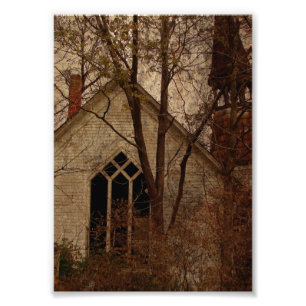 Den gamla kyrkan fototryck