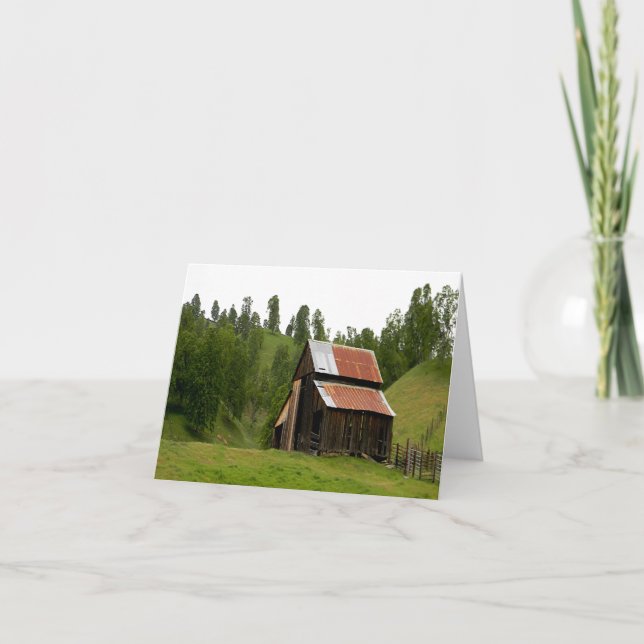 Den gamla ladan.. kort (Framsida)