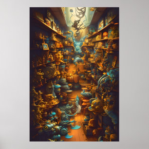 Den gamla leksak-butiken för alla människor poster