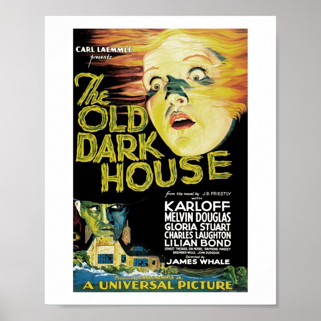 Den gamla Mörken House (1932) Poster (Framsidan)