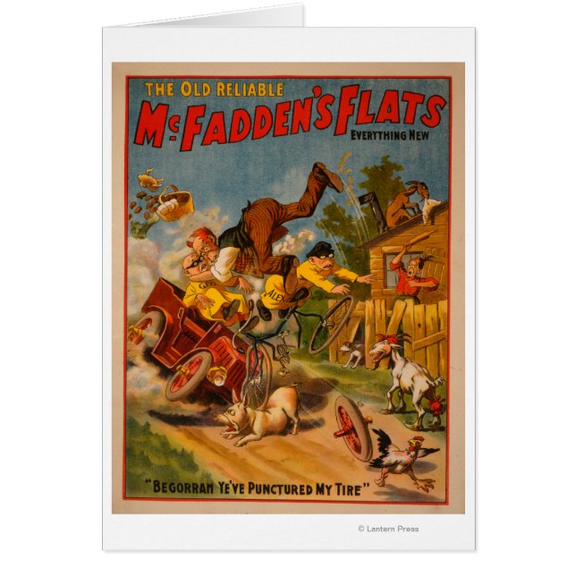 Den gamla pålitliga McFaddens lägenheter allt nytt Hälsningskort (Framsidan)