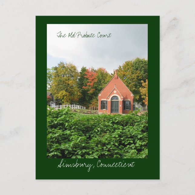 Den gamla prövningsdomstolen vykort (Framsida)