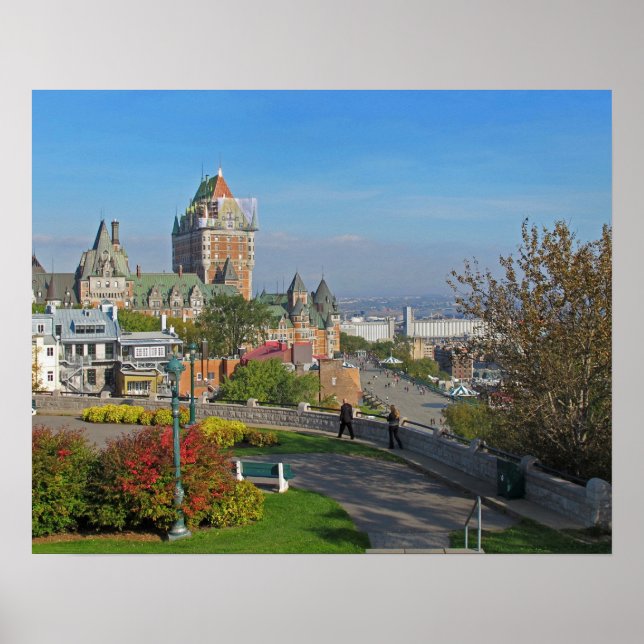 Den gamla Quebec City View Poster (Framsidan)