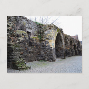 Den gamla romerska stadsmuren vykort