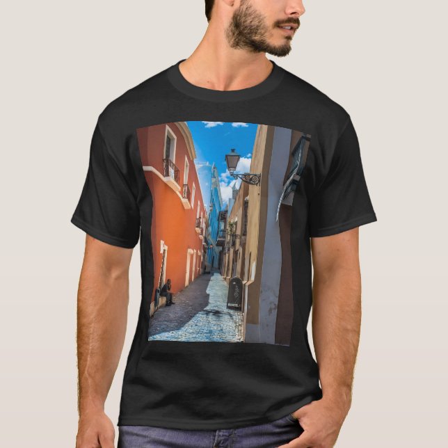 Den gamla San Juan-gatan T Shirt (Framsida)