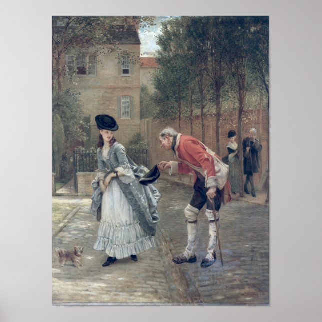 Den gamla soldaten, 1869 poster (Framsidan)