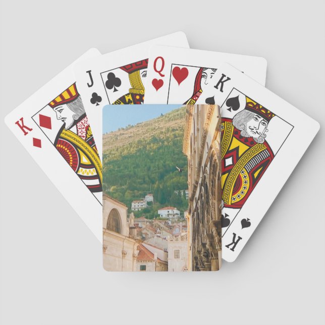 Den gamla staden Dubrovnik Casinokort (Baksidan)