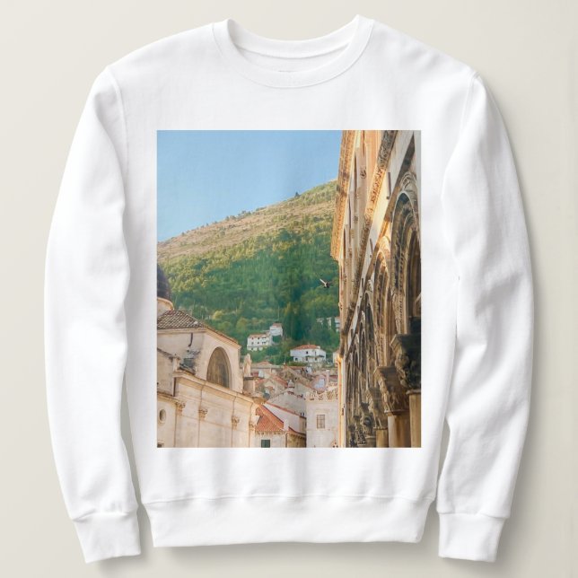 Den gamla staden Dubrovnik T Shirt (Design framsida)