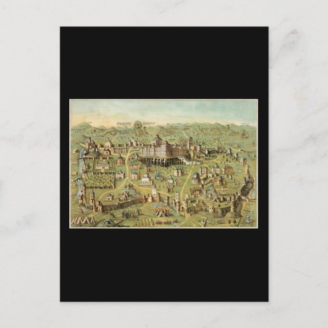 Den gamla staden Jerusalem Vykort (Framsida)