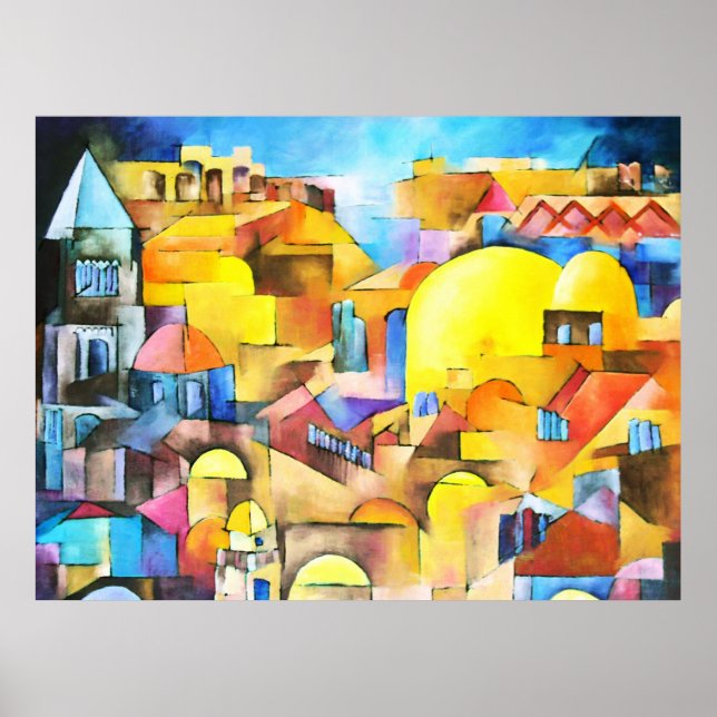 Den gamla staden poster (Framsidan)