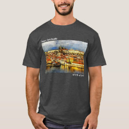 Den gamla staden Prag (Praha) från Bridge Torn T Shirt