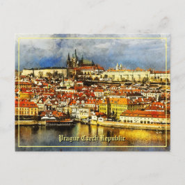 Den gamla staden Prag (Praha) från Torn-vykort för Vykort