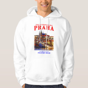 Den gamla staden Prag. Tjeckien. Hoodie
