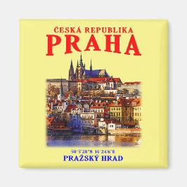 Den gamla staden Prag. Tjeckien. Magnet