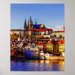 Den gamla staden Prag. Tjeckien. Poster