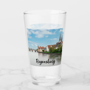Den gamla staden Regensburg, Tyskland Glaskopp