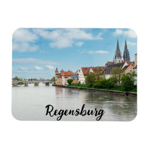 Den gamla staden Regensburg, Tyskland Magnet