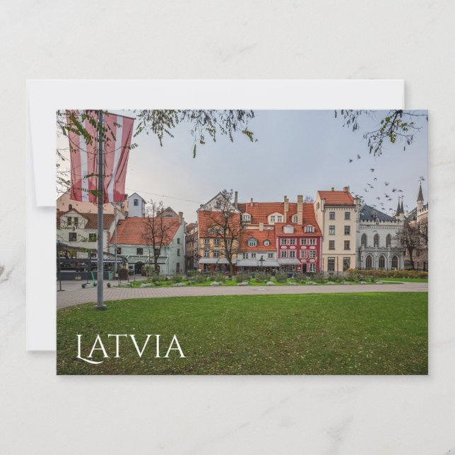 Den gamla staden Riga på hösten (Framsida)