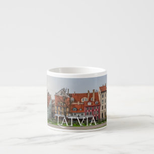 Den gamla staden Riga på hösten Espressomugg