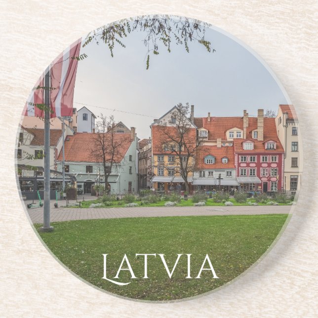 Den gamla staden Riga på hösten Underlägg (Framsidan)