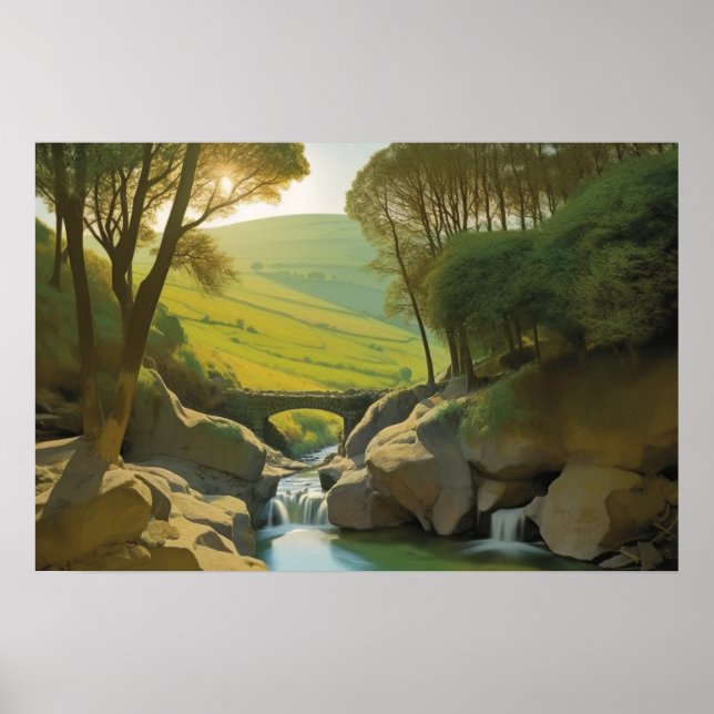 Den gamla stenbron poster (Framsidan)