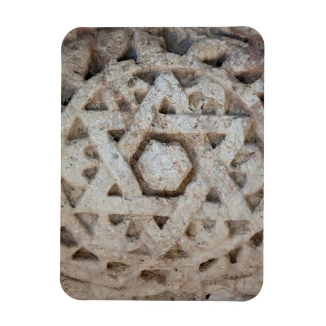 Den gamla stjärnan av David Carving, Israel Magnet (Vertikal)