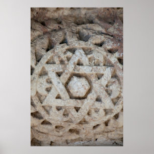 Den gamla stjärnan av David Carving, Israel Poster