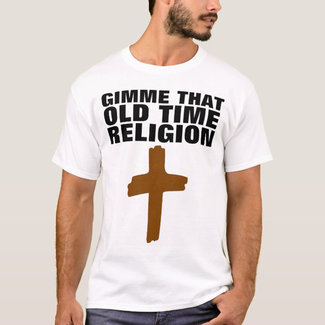 DEN GAMLA TIDEN RELIGION, kristna T-shirts (Framsida)