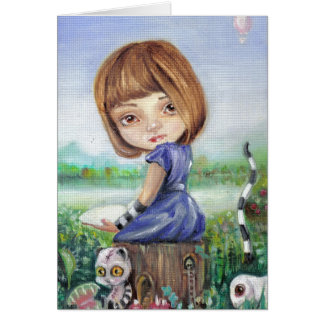 Den gamla träd-klumpen. hälsningskort