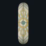 Den gamla världsdekorativa plattan Mönster Old School Skateboard Bräda 21,6 Cm<br><div class="desc">Som en Chariklia Zarris-skapelse erbjuder den här gamla världsutskriften en dekorativ bricka mönster med blått och guld på en beige bakgrund. Skulle ge en underbar gåva till fläkt av blommor och pastellavtryck!</div>