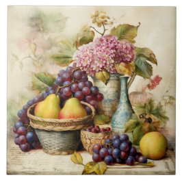 Den gamla världsdelen Stil, fortfarande livstidsli Kakelplatta