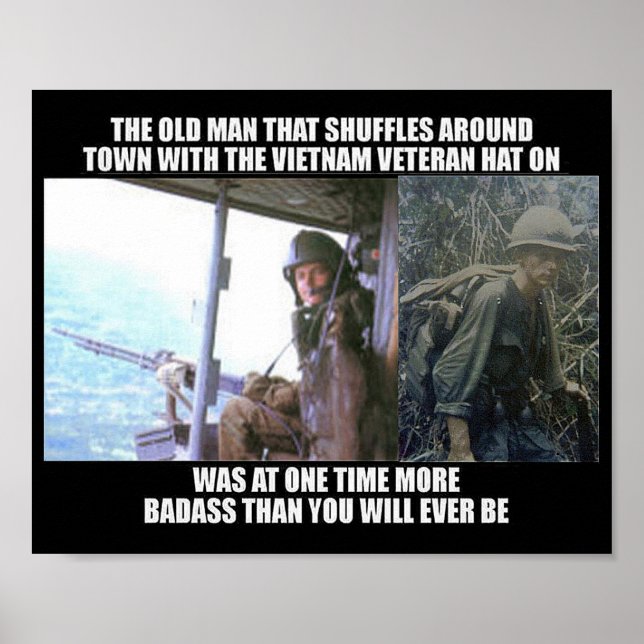 DEN GAMLA VIETNAM VET POSTER (Framsidan)